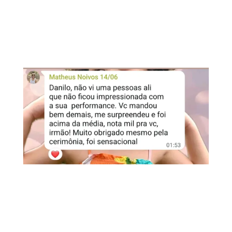 Depoimento de casal sobre a cerimônia com Danilo Coutinho